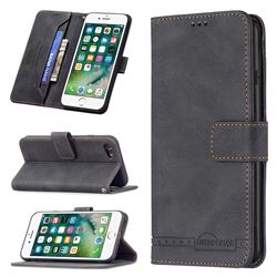 Binfen Color RFID Blocking Leather Wallet Case for iPhone SE 2020 - Black
