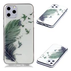 Bird Feathers Super Clear Soft TPU Back Cover for iPhone 11 Pro (5.8 inch)