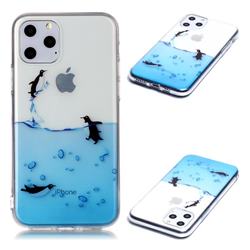 Penguin Out Sea Super Clear Soft TPU Back Cover for iPhone 11 Pro (5.8 inch)