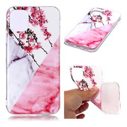 Pink Plum Soft TPU Marble Pattern Case for iPhone 11 Pro (5.8 inch)