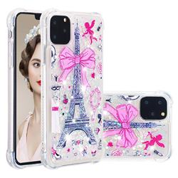 Mirror and Tower Dynamic Liquid Glitter Sand Quicksand Star TPU Case for iPhone 11 Pro (5.8 inch)