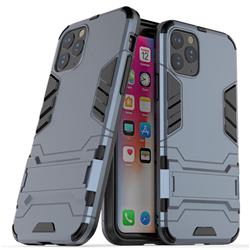 Armor Premium Tactical Grip Kickstand Shockproof Dual Layer Rugged Hard Cover for iPhone 11 Pro (5.8 inch) - Navy