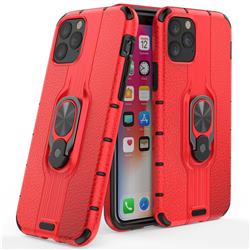 Alita Battle Angel Armor Metal Ring Grip Shockproof Dual Layer Rugged Hard Cover for iPhone 11 Pro (5.8 inch) - Red