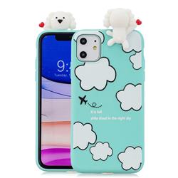 Cute Cloud Girl Soft 3D Climbing Doll Soft Case for iPhone 11 Pro (5.8 inch)
