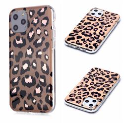 Leopard Galvanized Rose Gold Marble Phone Back Cover for iPhone 11 Pro (5.8 inch)