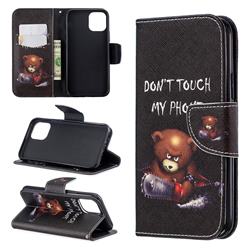 Chainsaw Bear Leather Wallet Case for iPhone 11 Pro (5.8 inch)