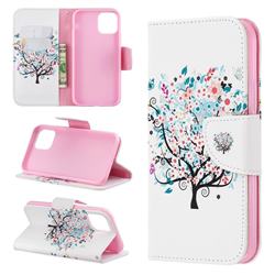 Colorful Tree Leather Wallet Case for iPhone 11 Pro (5.8 inch)