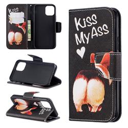 Lovely Pig Ass Leather Wallet Case for iPhone 11 Pro (5.8 inch)
