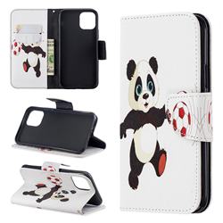 Football Panda Leather Wallet Case for iPhone 11 Pro (5.8 inch)