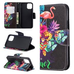 Flowers Flamingos Leather Wallet Case for iPhone 11 Pro (5.8 inch)