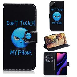 Not Touch My Phone PU Leather Wallet Case for iPhone 11 Pro (5.8 inch)