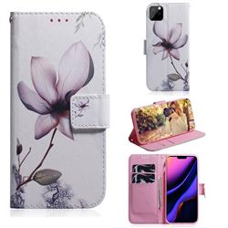 Magnolia Flower PU Leather Wallet Case for iPhone 11 Pro (5.8 inch)