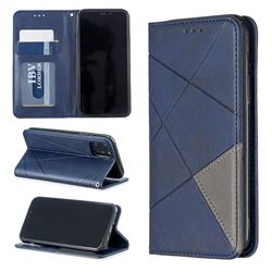 Prismatic Slim Magnetic Sucking Stitching Wallet Flip Cover for iPhone 11 Pro (5.8 inch) - Blue