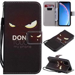 Angry Eyes PU Leather Wallet Case for iPhone 11 Pro (5.8 inch)