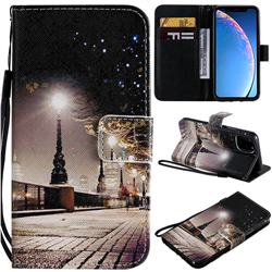 City Night View PU Leather Wallet Case for iPhone 11 Pro (5.8 inch)