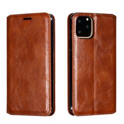 Retro Slim Magnetic Crazy Horse PU Leather Wallet Case for iPhone 11 Pro (5.8 inch) - Brown