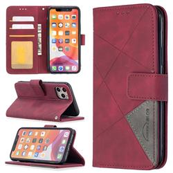 Binfen Color BF05 Prismatic Slim Wallet Flip Cover for iPhone 11 Pro (5.8 inch) - Red