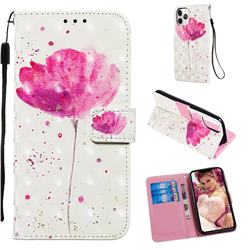 Watercolor 3D Painted Leather Wallet Case for iPhone 11 Pro (5.8 inch)