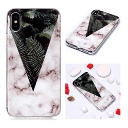 Leaf Soft TPU Marble Pattern Phone Case for iPhone XS Max (6.5 inch)