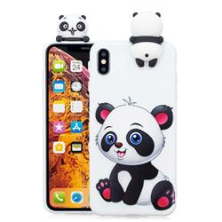 Panda Girl Soft 3D Climbing Doll Soft Case for iPhone XS Max (6.5 inch)