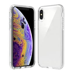 Transparent 2 in 1 Drop-proof Cell Phone Back Cover for iPhone XS Max (6.5 inch)