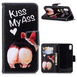 Lovely Pig Ass Leather Wallet Case for iPhone XS Max (6.5 inch)