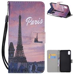 Paris Eiffel Tower PU Leather Wallet Case for iPhone XS Max (6.5 inch)