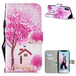 Tree House 3D Painted Leather Wallet Phone Case for iPhone XS Max (6.5 inch)