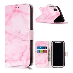 Pink Marble PU Leather Wallet Case for iPhone XS Max (6.5 inch)