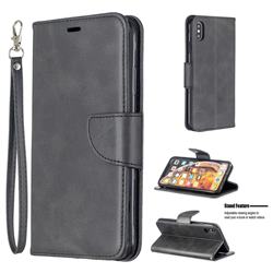 Classic Sheepskin PU Leather Phone Wallet Case for iPhone XS Max (6.5 inch) - Black