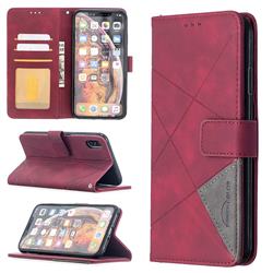Binfen Color BF05 Prismatic Slim Wallet Flip Cover for iPhone XS Max (6.5 inch) - Red