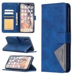 Binfen Color BF05 Prismatic Slim Wallet Flip Cover for iPhone XS Max (6.5 inch) - Blue