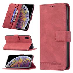 Binfen Color RFID Blocking Leather Wallet Case for iPhone XS Max (6.5 inch) - Red