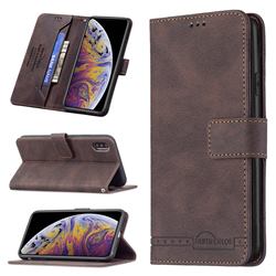 Binfen Color RFID Blocking Leather Wallet Case for iPhone XS Max (6.5 inch) - Brown