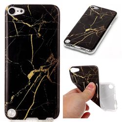 Black Gold Soft TPU Marble Pattern Case for iPod Touch 5 6