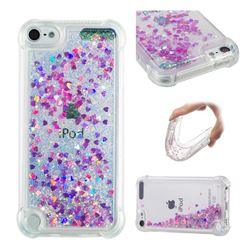 Dynamic Liquid Glitter Sand Quicksand Star TPU Case for iPod Touch 5 6 - Rose