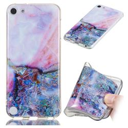 Purple Amber Soft TPU Marble Pattern Phone Case for iPod Touch 5 6
