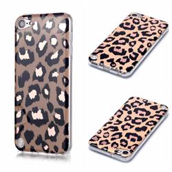 Leopard Galvanized Rose Gold Marble Phone Back Cover for iPod Touch 5 6