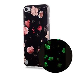 Rose Flower Noctilucent Soft TPU Back Cover for iPod Touch 5 6