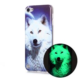 Galaxy Wolf Noctilucent Soft TPU Back Cover for iPod Touch 5 6