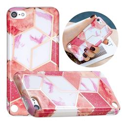 Cherry Glitter Painted Marble Electroplating Protective Case for iPod Touch 5 6