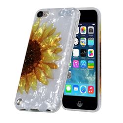 Face Sunflower Shell Pattern Glossy Rubber Silicone Protective Case Cover for iPod Touch 5 6