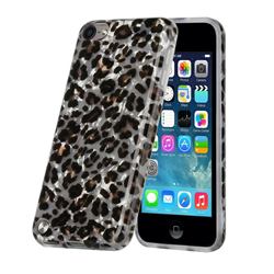 Leopard Shell Pattern Glossy Rubber Silicone Protective Case Cover for iPod Touch 5 6
