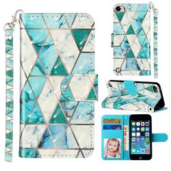 Stitching Marble 3D Leather Phone Holster Wallet Case for iPod Touch 5 6