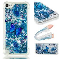 Flower Butterfly Dynamic Liquid Glitter Sand Quicksand Star TPU Case for iPod Touch 7 (7th Generation, 2019)