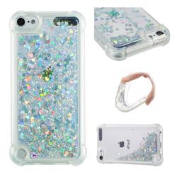 Dynamic Liquid Glitter Sand Quicksand Star TPU Case for iPod Touch 7 (7th Generation, 2019) - Silver